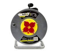 Enrouleur électrique - MON MOBILIER DESIGN - 4 prises - 50 m - IP20 - H05VV-F 3G 2,5 mm²
