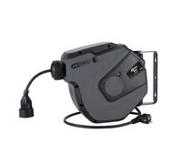 Enrouleur électrique mural, 3x1,5mm² - 15m - gris - KS TOOLS - 150.4317