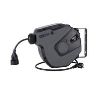 KS Tools 150.4317 - Enrouleur Électrique Mural - 3x1,5MM² - 15M - Gris