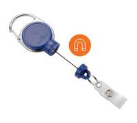 Enrouleur 'EXTRA STRONG', pour porte-carte, bleu