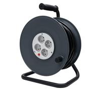 Enrouleur H05VV-F 4 prises 3G1,5mm² 40m + coupe-circuit - Orange - Zenitech