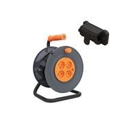 Enrouleur H05VV-F 4 prises 3G1mm² 25m + coupe-circuit + support - Zenitech