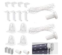 Enrouleur Kit De Fixation, 17mm Store à Rouleaux Raccords, 16 Sets Fixation pour Store Enrouleur, Raccord de Store à Rouleau, Attache Rideau Fixation Store Intérieurs, pour Volets Roulants Occultants