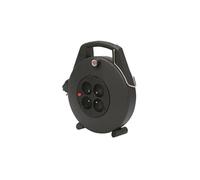 Enrouleur ménager 10 m Confort-Line CL-X noir câble H05VV-F 3G1,5