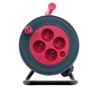 Enrouleur ménager 15m 3G1 mm² - Rose