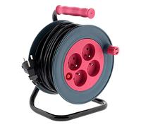Enrouleur ménager 15m 3G1 mm² - Rose - Zenitech