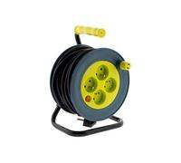 - Enrouleur ménager 4x2P+T - 15m 3G1mm² - Jaune