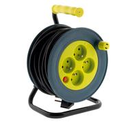 Enrouleur ménager 4x2P+T - 15m 3G1mm² - Jaune - Zenitech