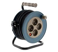 Enrouleur ménager 4x2P+T - 15m 3G1mm² - Taupe - Zenitech