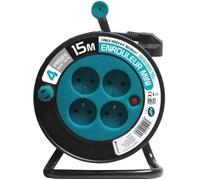 Enrouleur ménager 15m 3G1mm² - Bleu - Zenitech