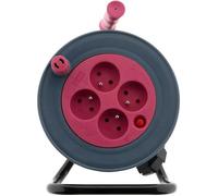 Enrouleur ménager 15m 3G1 mm² - Rose - Zenitech