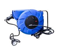 Enrouleur mural auto 15m 3G1.5 avec voyant + disjoncteur thermique