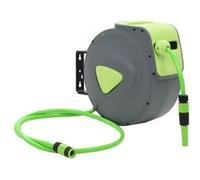 Enrouleur mural automatique pour tuyau rétractable 20+2 m