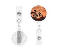 Enrouleur pour porte-badge rétractable robuste avec clip pour vélo de route, porte-badge, porte-nom, porte-carte d'identité, porte-clés, pour infirmières, médecins, employés de bureau