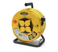 Enrouleur prof 4 prises 25 m H07RN-F 3G2,5 mm² IP44 tambour fixe - VELAMP - REELPRO-FR-25