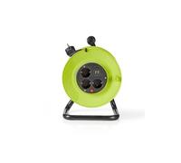 Enrouleur Rallong de Câble Prise de terre 25.0 m 3000 W 16 A Type de mise à la terre: Contacts latéraux 230 ~ V 50/60Hz Angle de fiche femelle: 90 °