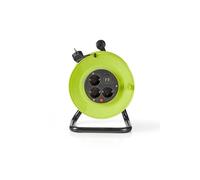 Enrouleur Rallong de Câble Prise de terre 25.0 m 3000 W 16 A Type de mise à la terre: Contacts latéraux 230 ~ V 50/60Hz Angle de fiche femelle: 90 °