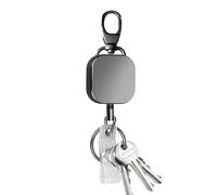 Enrouleur Rétractable, Lot de 2 - Porte-Badge Robuste avec Clip Ceinture | Boucle Facile à Tirer Anti-Perte Cartes d'Identité & Clés | Bobine en destinée Bureau, à l'École et Usage Extérieur
