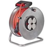 Brennenstuhl Enrouleur de câble Silver 33m (IP44, Cablepilot), Fabrication Française 1207961
