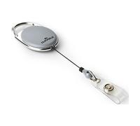 Enrouleur Style Durable gris avec lanière bouton pression - boîte de 10