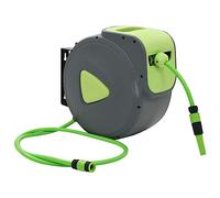 vidaXL Enrouleur Tuyau d'Eau Rétractable Automatique Fixé Mur Jardin Arrosage