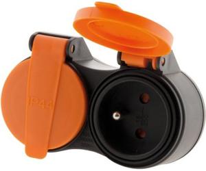 Enrouleur ZENITECH biplite 16A avec clapets de protec IP44