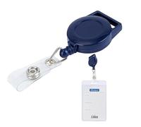 Enrouleurs de badges rétractables avec clip - Porte-badge d'identité - Porte-nom élastique - Fournitures portables pour travailleurs, étudiants, personnel de sécurité, enseignants