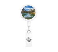 Enrouleurs de badges rétractables et robustes avec clip de ceinture pour employés de bureau, médecins, infirmières, lacs de montagne