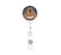 Enrouleurs de badges rétractables et robustes en forme de morse avec clips pour porte-nom pour employés de bureau, médecins, infirmières, avec clip de ceinture et porte-clés