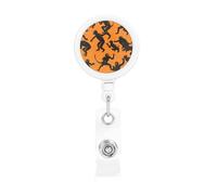Enrouleurs de badges rétractables noirs en forme de singe Gibbon - Porte-nom - Porte-nom - Pour employés de bureau, médecins, infirmières - Enrouleur de badge avec clip de ceinture et porte-clés