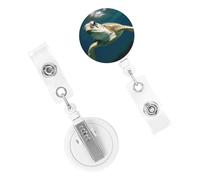 Enrouleurs de badges rétractables - Porte-badge robuste avec clip - Enrouleur de badge décoratif - Pour employés de bureau, médecin, infirmière