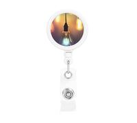 Enrouleurs de badges rétractables pour porte-badge, porte-nom, porte-nom, porte-nom pour employés de bureau, médecin, infirmière, bobine de badge avec clip de ceinture et porte-clés