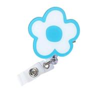 Enrouleurs de cartes rotatives multicolores tendance avec cordon rétractable en acrylique pour enseignants, navetteurs, enrouleurs de badge colorés avec cordon élastique pour professionnels du lieu de