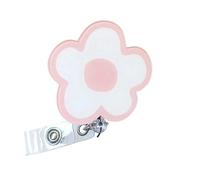 Enrouleurs de cartes rotatives multicolores tendance avec cordon rétractable en acrylique pour enseignants, navetteurs, enrouleurs de badge colorés avec cordon élastique pour professionnels du lieu de