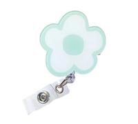 Enrouleurs de cartes rotatives multicolores tendance avec cordon rétractable en acrylique pour enseignants, navetteurs, enrouleurs de badge colorés avec cordon élastique pour professionnels du lieu de