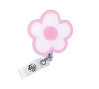 Enrouleurs de cartes rotatives multicolores tendance avec cordon rétractable en acrylique pour enseignants, navetteurs, enrouleurs de badge colorés avec cordon élastique pour professionnels du lieu de