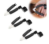 Enrouleurs de Corde de Guitare, 3 en 1 Coupe-Corde et Extracteur de Broches de Pont Pince Coupante Guitares Noir Multifonctionnel Outil de Réparation pour Guitare (noir)