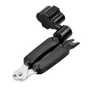 Enrouleurs de Corde de Guitare 3 en 1, Enrouleurs de Corde pour Guitare, Coupe-Corde et Extracteur de Broches de Pont, Pince Coupante Guitares Noir, Outil de Réparation de Guitare Multifonctionnel