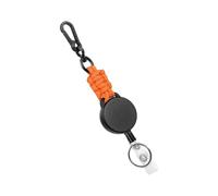 Enrouleurs de porte-clés rétractables - Porte-badge robuste - Facile à utiliser pour carte de nom - Porte-clés rétractable - Mousqueton robuste et pratique