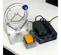 Enrouleuse de ruban adhésif portable, 10-1500 tr/min, vitesse réglable, enroulement avant et arrière, rotation à 360°, avec bague de fin de course et interrupteur au pied, pour emballage isolant