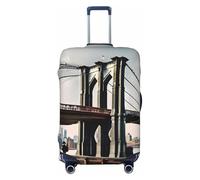 ENRPTY Brooklyn Bridge S Print Valise Decoraitve Housses lavables pour valises Accessoires de voyage, noir, X-Large