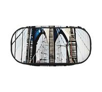 ENRPTY Brooklyn Bridge Sac de rangement portable avec compartiments à fermeture éclair