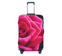 ENRPTY Housse de valise lavable avec imprimé de roses et accessoires de bagage de voyage, noir, X-Large