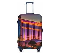 ENRPTY Housse de valise lavable Las Vegas Sunset 1 - Accessoires de bagage de voyage, Noir/blanc, Medium