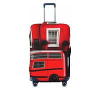 ENRPTY Housse de valise lavable London Street Print Decoraitve - Accessoires de bagages de voyage, Noir/blanc, Large