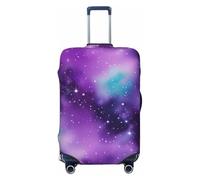 ENRPTY Housse de valise lavable Magic Galaxy Sky Violet, noir, Small
