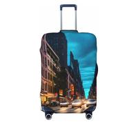 ENRPTY Housse de valise lavable motif rues de New York City Decoraitve, noir, Medium