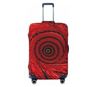 ENRPTY Housse de valise lavable motif vortex spirale rouge, noir, Medium