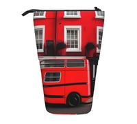 ENRPTY London Street Trousse à crayons télescopique Grande capacité Pop Up Rangement Maquillage pour fournitures de bureau