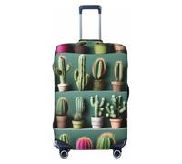 ENRPTY Nombreux motifs cactus Art Print Valise Decoraitve Housses Lavables Bagages de Voyage Accessoires, noir, X-Large